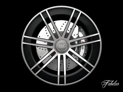 Audi R8 rim 3D model
