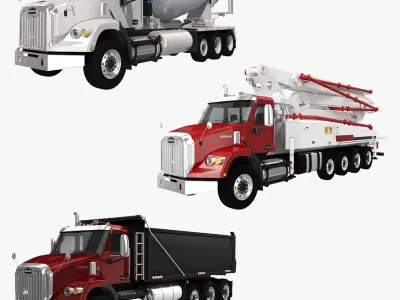 Autocar Construction Collection 3D model
