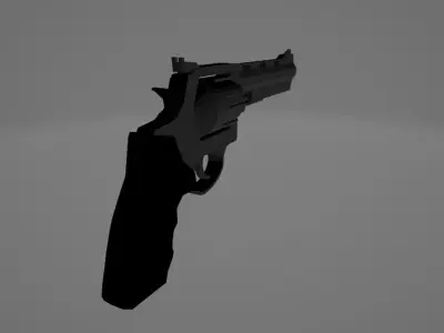 44 magnum Free low-poly 3D model