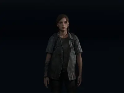 The Last of Us Part II Ellie 3D model