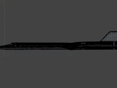SR-71 Blackbird Reduction-0 3D model 3D model