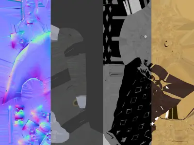 Goat Axe Low-poly 3D model