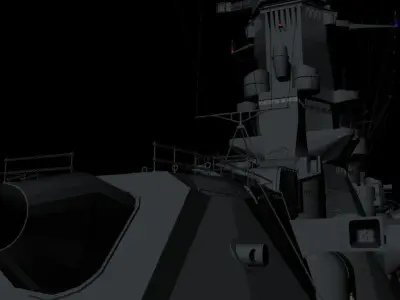 batle shep SenkanYamato 3D model