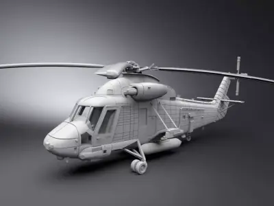 Kaman Sh2G Super Seasprite scale model 3D print model