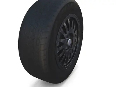 Generic Dark Alloy Wheel 3D model