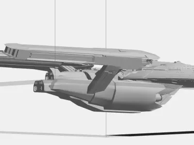 USS Crater - federation star ship 3D print model purchase