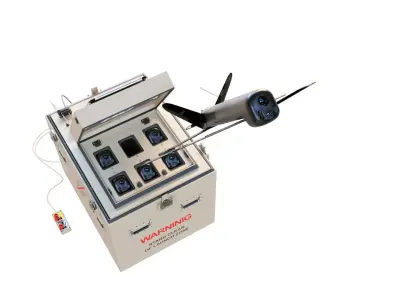 AeroVironment Multi-Pack Launcher and Switchblade 300 drone 3D model