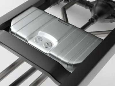 Pickup Chassis 4WD 3D model