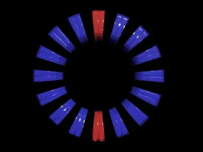 Aeroloop - Rim Driven - Dutch Wind Generator - Concept 3D model