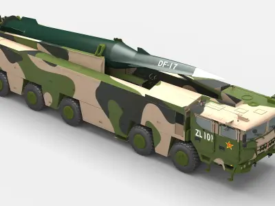Chinese Missile Launcher Collection 3D model
