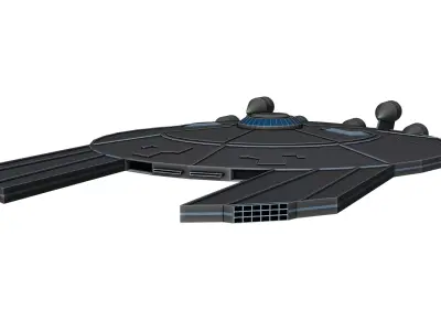 DoomDoomer Spaceship Low-poly 3D model