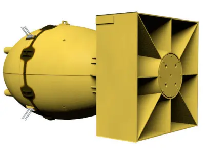 fat man atomic bomb 3D model