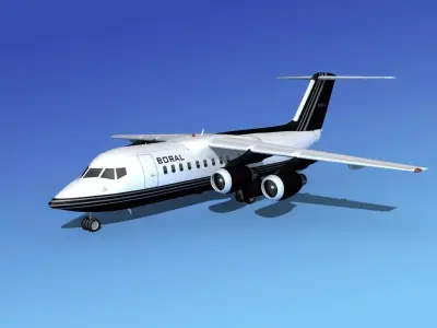 BAe 146-200 Boral Air 3D model