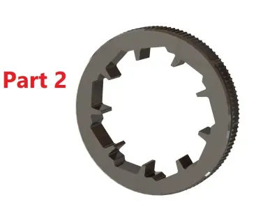 Torque convertor reactor - SolidWorks 3D model