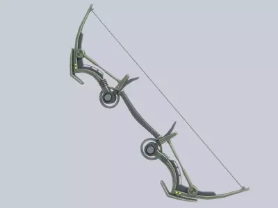 Scifi bow Low-poly 3D model order
