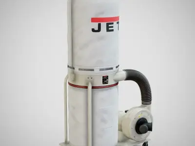 Sawdust Collector - JET 01 Clean Low-poly 3D model