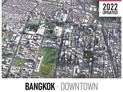 Bangkok Low-poly 3D model