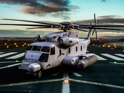 Sikorsky MH-53 Pavelow 3D model