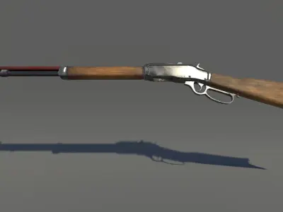 Zombie Carbine Low-poly 3D model