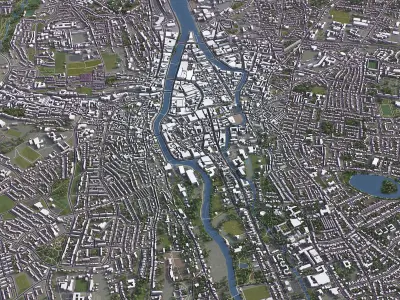 Cork - Ireland Low-poly 3D model