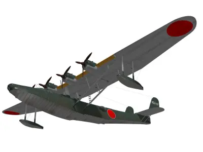 Kawanishi H6K5 Mavis Type23 3D model