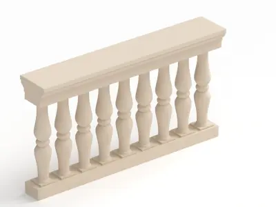 Classical Balustrade 3D model
