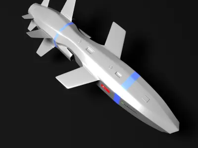 Turkish Cruise Missile SOM-J 3D model