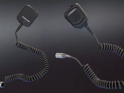 Thales PTT Handheld Speakers Low-poly 3D model