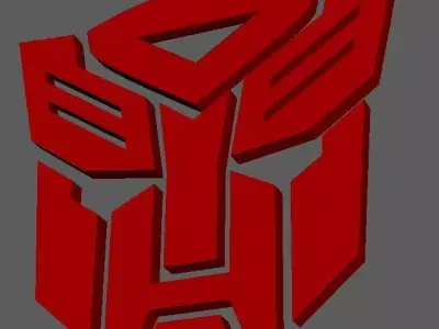 Autobot logo Low-poly 3D model