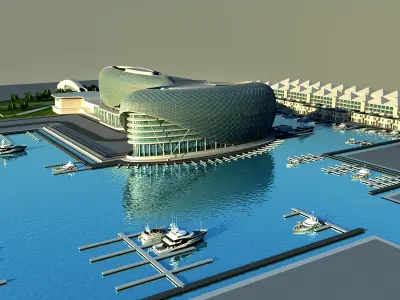 Yas Hotel Abu - Dhabi 3D model