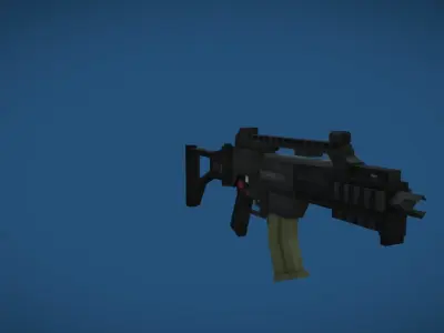 G36 Low-poly pixel Low-poly 3D model