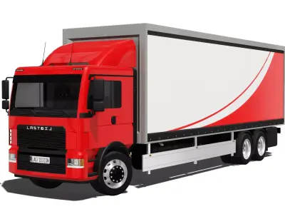 Cargo Truck Low-poly 3D model purchase