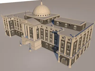 Neoclassical palace 3D model