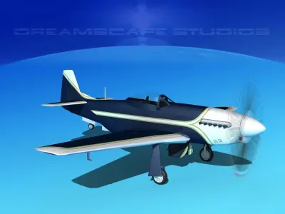 P-51 Mustang Sport V03 3D model