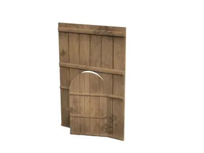 Door Entry Medieval Gate Low-poly 3D model