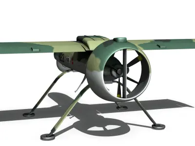 Pchela-1T Drone - Russian UAV 3D model