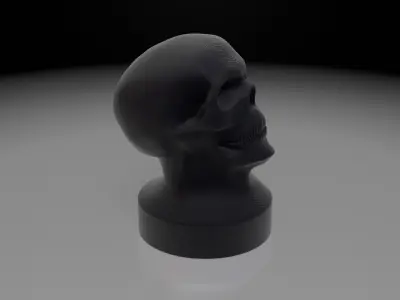 Skull Beer Bottle Cap 3D print model
