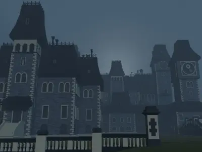 Wednesday Nevermore Academy 3D model