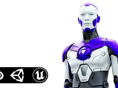 HUMANOID ORPHEUS-J  Rigged for Unreal Engine - Unity - MIXAMO 3D model