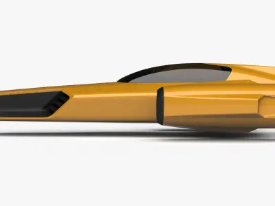 Racing Spaceship Polaris 3D model