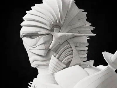 Warrior Helmet Ancient Low-poly 3D model