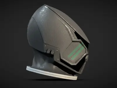 STARFIELD MANTIS SUIT HELMET Low-poly 3D model