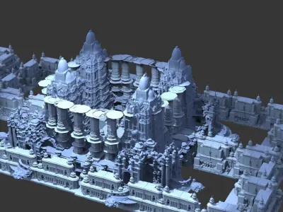 Pillar of Acadia city 3 3D model