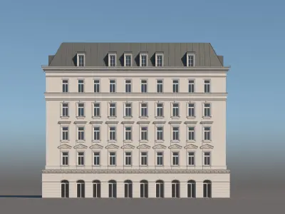 Modern City Building 002 3D model