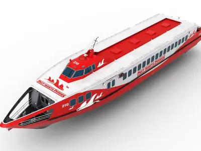 Fast Manta Ferryes 3D model