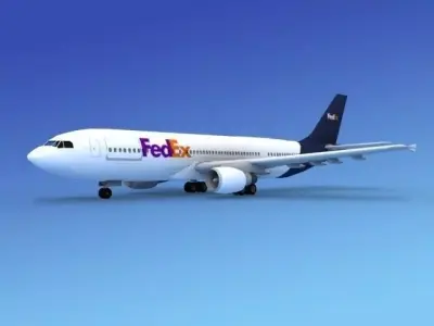 Airbus A300 FedEx 3D model