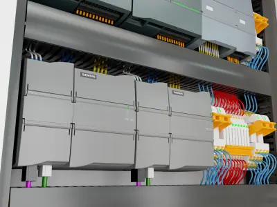 Electric control panel 3D model