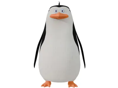 Rico from Penguins of Madagascar Low-poly 3D model
