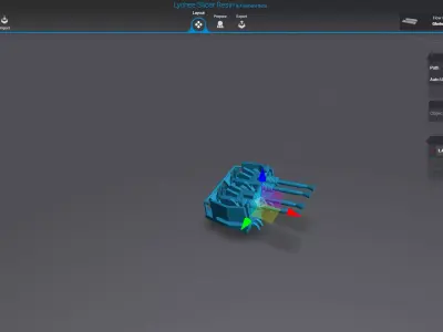 quad 40mm Bofor guns 3D print model