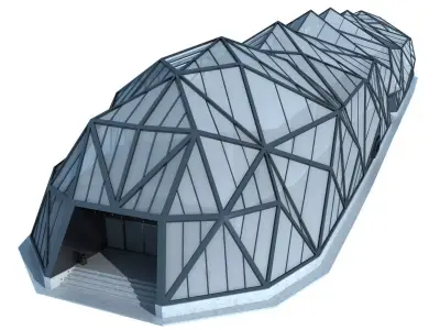 Modern Futuristic Building 3D model